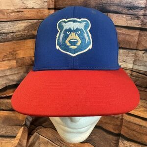 Tennessee Smokies Hat Cap XS-SM Red Blue Baseball Logo Stretch Fit Minors MiLB